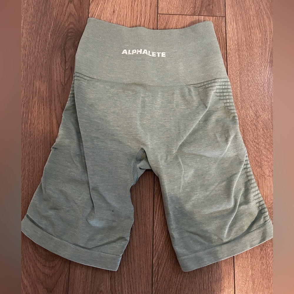 Alphalete Women's Olive Bike Shorts